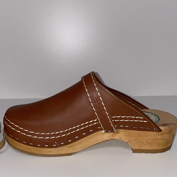 NWOT SIMSON Orthopedic Dutch Leather Clogs - Picture 7 of 16